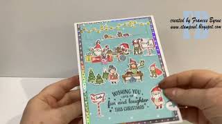 Santas Workshop Moving Scene Card [upl. by Binetta532]