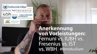 Anrechnung von Vorleistungen amp Ausbildung im Fernstudium Was an welcher Hochschule möglich ist [upl. by Eenat]