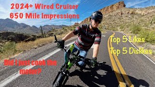 2024 Wired Cruiser ebike  Top 5 LikesTop 5 Dislikes after 650 Miles [upl. by Niles]