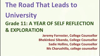 Grade 11 Self Reflection amp Exploration Oct 2024 Part 2 [upl. by Xonk]