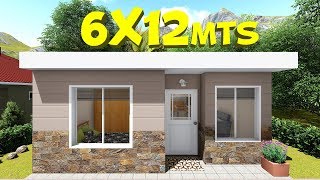 Plano de casa de 6x12m [upl. by Zetra]