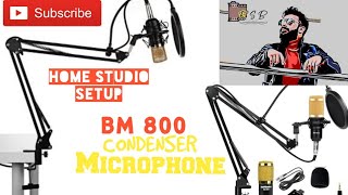 Techtest BM800 Broadcasting Studio Recording Condenser Microphone Unboxing  Rahul Bhukal Vlogs [upl. by Nina]