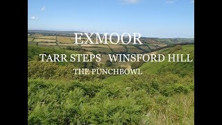 Exmoor Walk  Tarr Steps Winsford Hill  The Punchbowl  Somerset [upl. by Nahtan133]