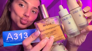 ASMR FRENCH PHARMACY FINDS ‍🧖‍♀️⚕️unboxing what I got in Paris tapping [upl. by Bebe]