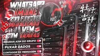 ❤️⚡ NOVO MELHOR WHATSAPP IMUNE PRIMÁRIO E SECUNDÁRIO ATUALIZADO COM FUNÇÕES EXCLUSIVAS 2 CORES ⚡❤️ [upl. by Yetak]