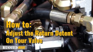 Tech Corner How to Adjust the Return Detent on Your Log Splitter Valve [upl. by Myrwyn]