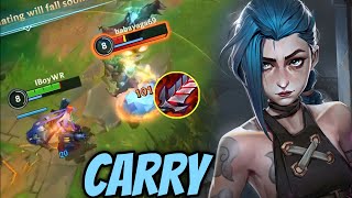 WILD RIFT ADC  THIS JINX CARRY 1V9 WITH THIS BUILD IN PATCH 52D GAMEPLAY [upl. by Slinkman]