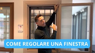 Regolare una finestra anta ribalta che striscia sotto [upl. by Indnahc]