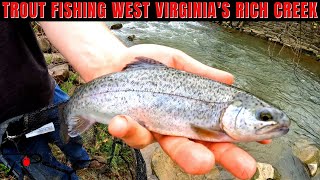 Trout Fishing West Virginias Rich Creek [upl. by Nagyam]