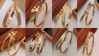 Daily wear Gold Bangle Designs 2023 Gold bangles design  AtifaS World [upl. by Adnirb]