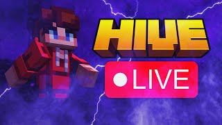 Grinding Hive Bedwars Live  Customs later [upl. by Eirolav]