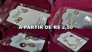 BIJUTERIAS E FOLHEADOS A PARTIR DE R 250 [upl. by Martino]