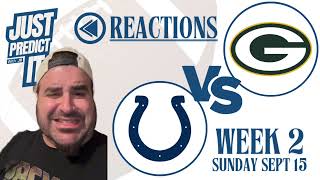 NFL RECAP REACTIONS UPSETS  FOOTBALL WEEK 2 justpredictit nflreactions [upl. by Epstein]