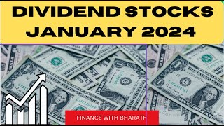 4 Dividend Stocks For January 2024  111400 Dividend Growth Portfolio [upl. by Eyatnod]