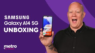 Samsung Galaxy A14 5G Unboxing  Metro by TMobile [upl. by Philippa]