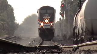 New Amtrak engine over camera 2012 train railway railfans [upl. by Publia82]