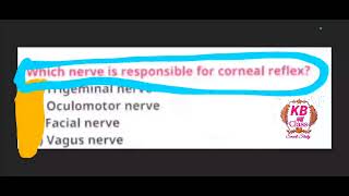 Which nerve responsible for corneal reflexplacental hormonemotivationhappy DiwaliscienceKB440° [upl. by Bensen]