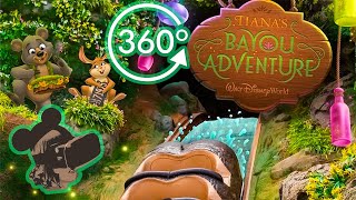 360º Ride on Tianas Bayou Adventure with Full Queue Scenes [upl. by Tonya]