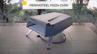 Permasteel 12Inch Countertop Gas Pizza Oven with Cover  Promotional Video [upl. by Hughmanick870]