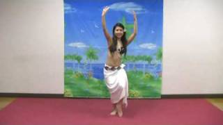 Tahitian dance small demonstration 3 [upl. by Larner483]