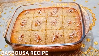 Basbousa Recipe Easiest Middle Eastern Arabic Dessert Recipe ♥️ [upl. by Chamberlin693]