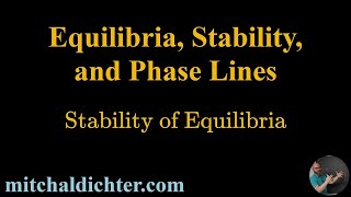 Stability of Equilibria [upl. by Karol503]