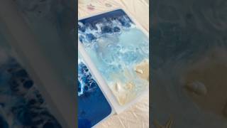 نوت بوك ريزن موج البحر shorts resinart resin tutorial explore handmade notebook [upl. by Donatelli]