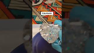 Lets resin uv resin crystal heart for jewelry subscribe experiment [upl. by Ayocat395]