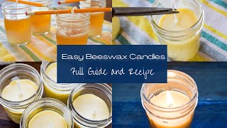 Easy Beeswax Candles  How to Make Beeswax Candles [upl. by Akemhs]