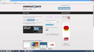 How to use ScreencastOMatic Part 1 [upl. by Yrebmik]