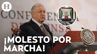 “No hay que hacer el ridículo” AMLO critica marcha contra la sobrerrepresentación de Morena [upl. by Guerin115]