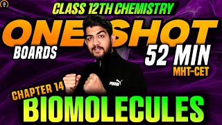 CH14 BIOMOLECULES ONE SHOT CHEMISTRY CLASS 12 HSC MH BOARD 12 hsc chemistry one shot HSC BOARD 2025 [upl. by Esch]