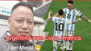 Messi Lai kasle sakcha Nindra Mai heriyo game Congratulations Argentina [upl. by Saber]