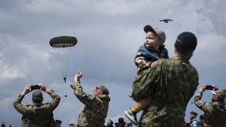 Reenactment of Dday landings on Normandy beach marks 80th anniversary [upl. by Sauder]