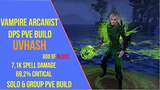 ESO Vampire Arcanist DPS PVE Build  Uvhash  Necrom Update 40 [upl. by Leonora]