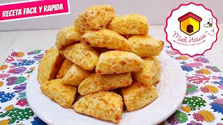 Receta fácil de Scons de queso EN 1 PASO deliciosos scones [upl. by Anivas410]