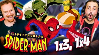 SPECTACULAR SPIDERMAN Season 1 Episodes 3 amp 4 REACTION Lizard  Shocker  Marvel [upl. by Parthinia]