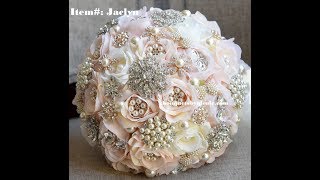 DIY Brooch Bouquet l JACLYN l Easy Wedding project [upl. by Alecram]