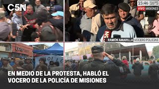 VOCERO de la POLICÍA de MISIONES quotVamos a ir hasta las ÚLTIMAS CONSECUENCIASquot [upl. by Finbar]