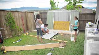 Erecting a shed [upl. by Burch]