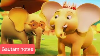 hathi hathi raja kahen chalehathihathi hathihathiraja hathi cartoonhathi raja poem rhymes [upl. by Alor]