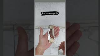 Selfmade pocket knife with rams horn winged bird design youtubeshorts youtube shorts subscribe [upl. by Nnav]