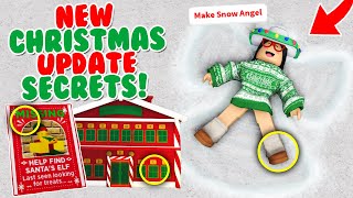 NEW BLOXBURG CHRISTMAS UPDATE SECRETS You Didnt Know [upl. by Calbert]