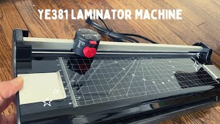 How to USE Thermal Laminating Machine  Eficentline YE381 Laminator Machine Review [upl. by Zil665]