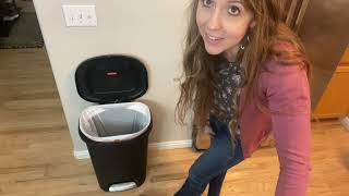 Trash Can Review  Rubbermaid Classic StepOn Garbage Can with Lid [upl. by Nike]