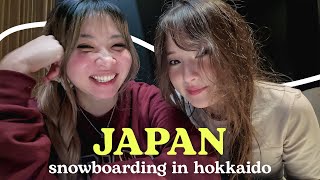 JAPAN VLOG 🇯🇵 snowboarding in hokkaido 🏂 ❄️ [upl. by Annotahs531]