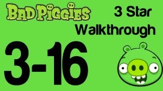 Bad Piggies  Level 316 3 Star Walkthrough When Pigs Fly  WikiGameGuides [upl. by Hsoj]