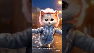 amazing dance  beautiful cat dance cat funny youtubeshorts [upl. by Nunci94]