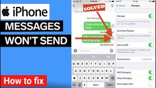 How to fix message not delivered on iPhone iOS 16  message failed to send on iPhone fix [upl. by Lachish987]