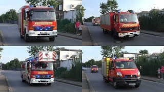 Explosion in Chemiewerk Einsatzfahrten Feuerwehr Kempen zum Großeinsatz [upl. by Traweek28]